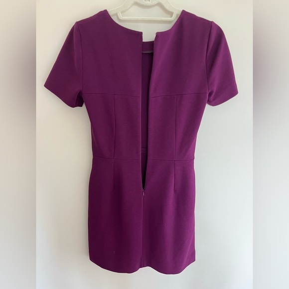 ModCloth Gallerist Ponte Dress Size 2 Eggplant Purple - Picture 2 of 10